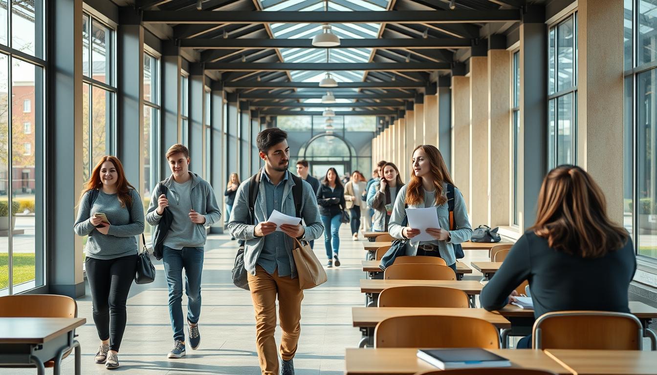 Student developing practical and academic skills