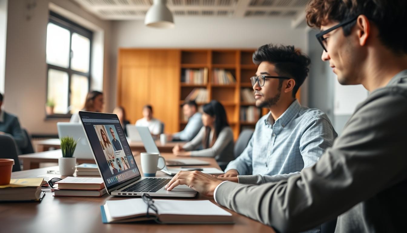 Digital learning platform with online study materials